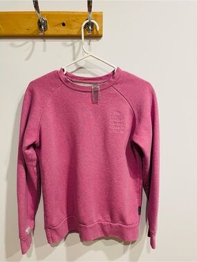 Pink Crewneck Sweatshirt - Embroidered Chest Detail